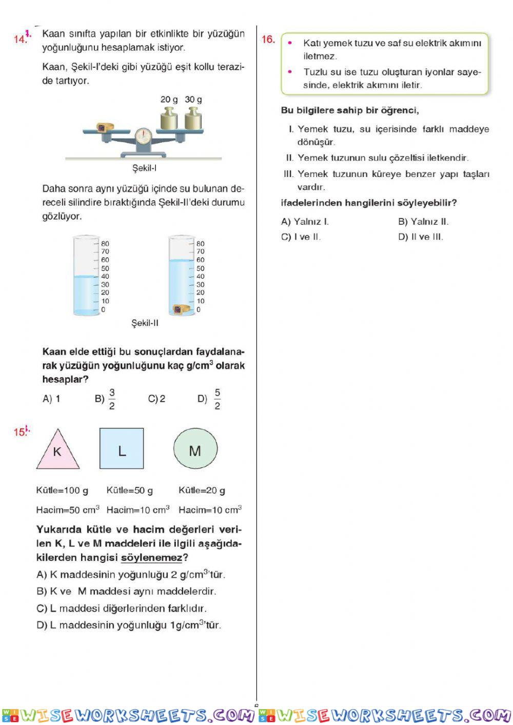 worksheet