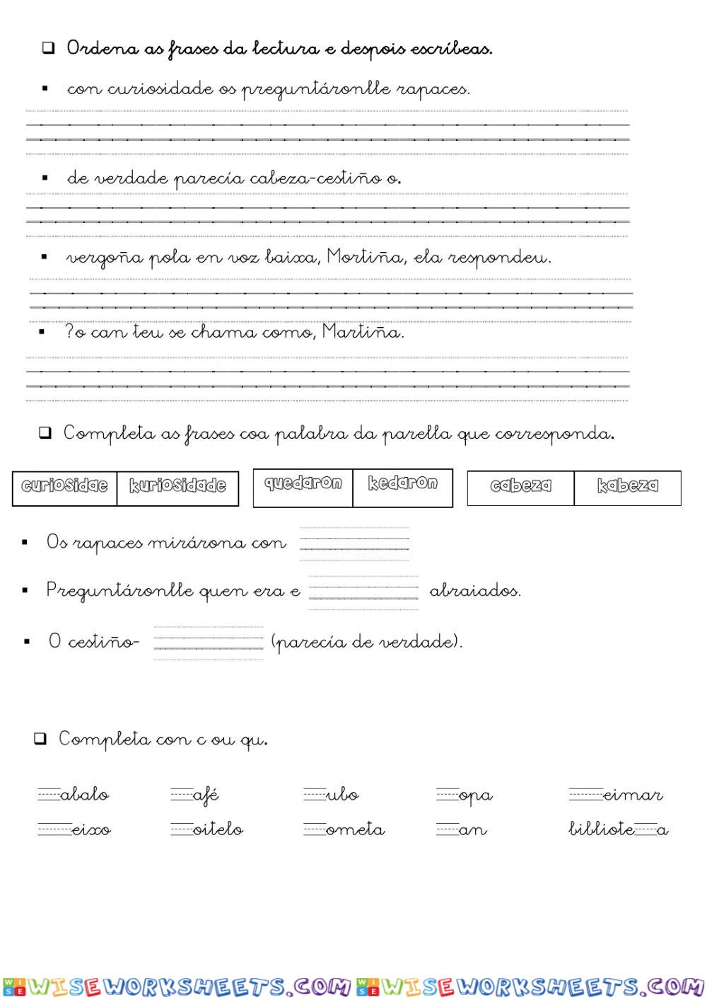 worksheet