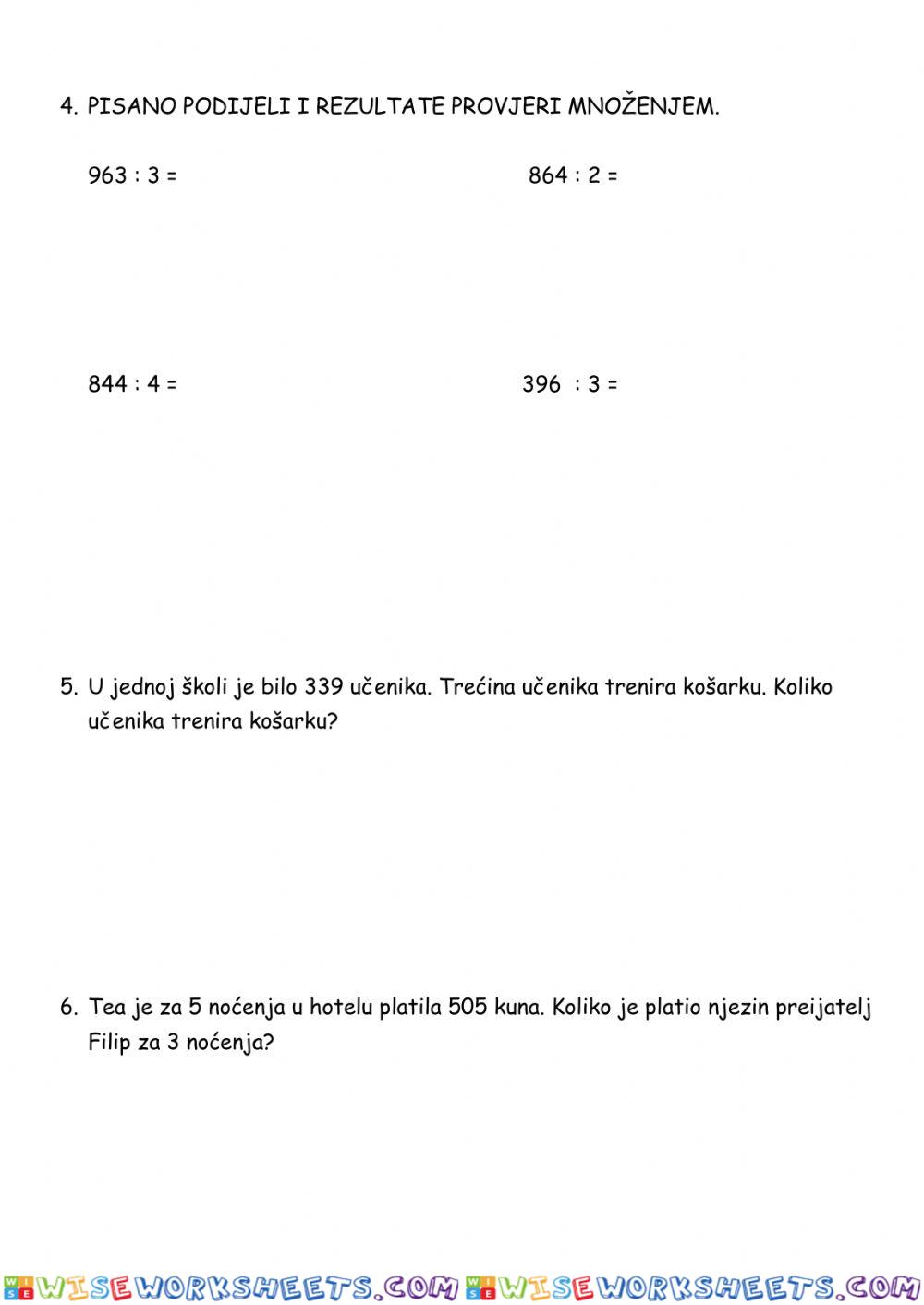 worksheet