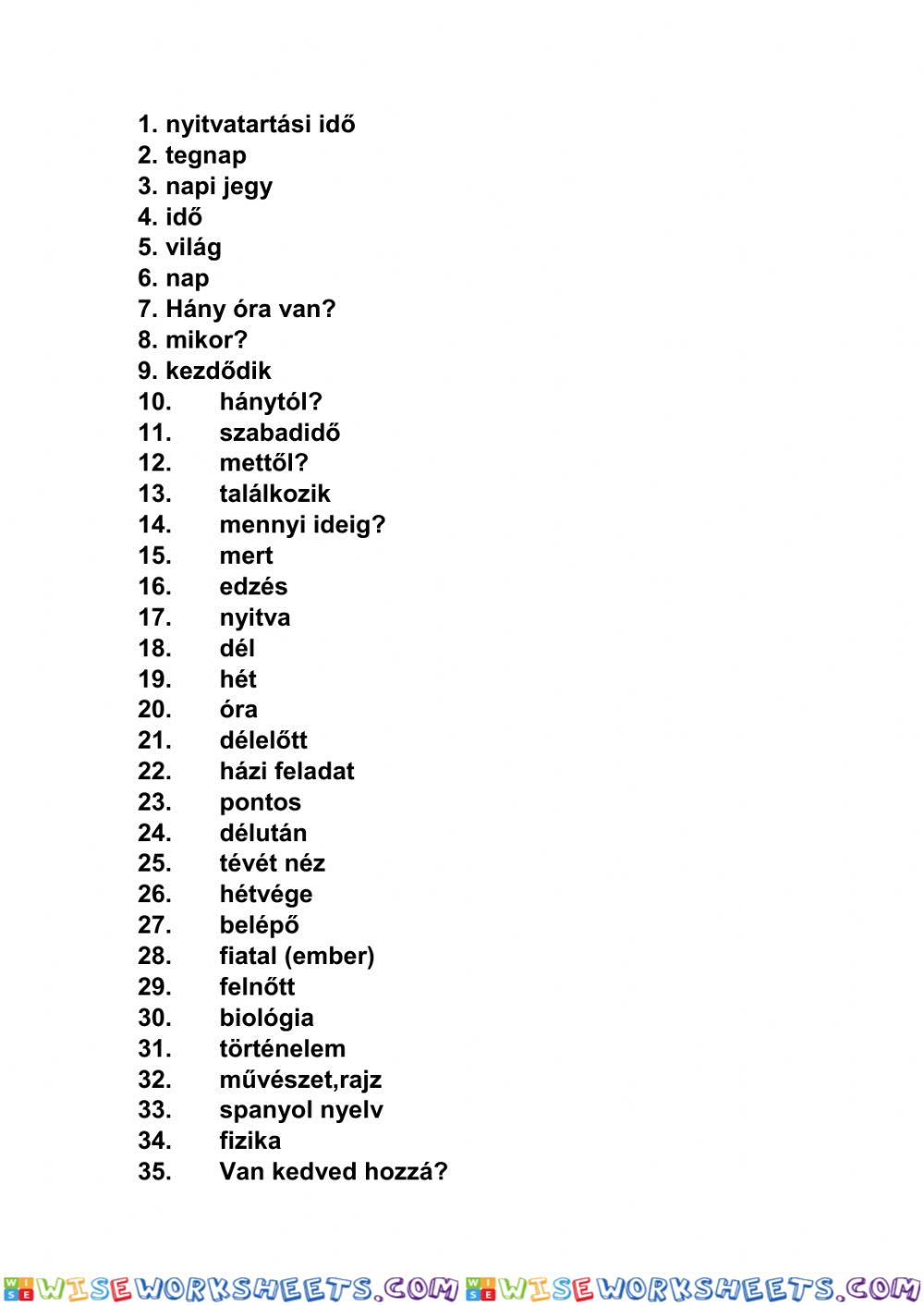 Wortschatz Kon-takt 1 L7