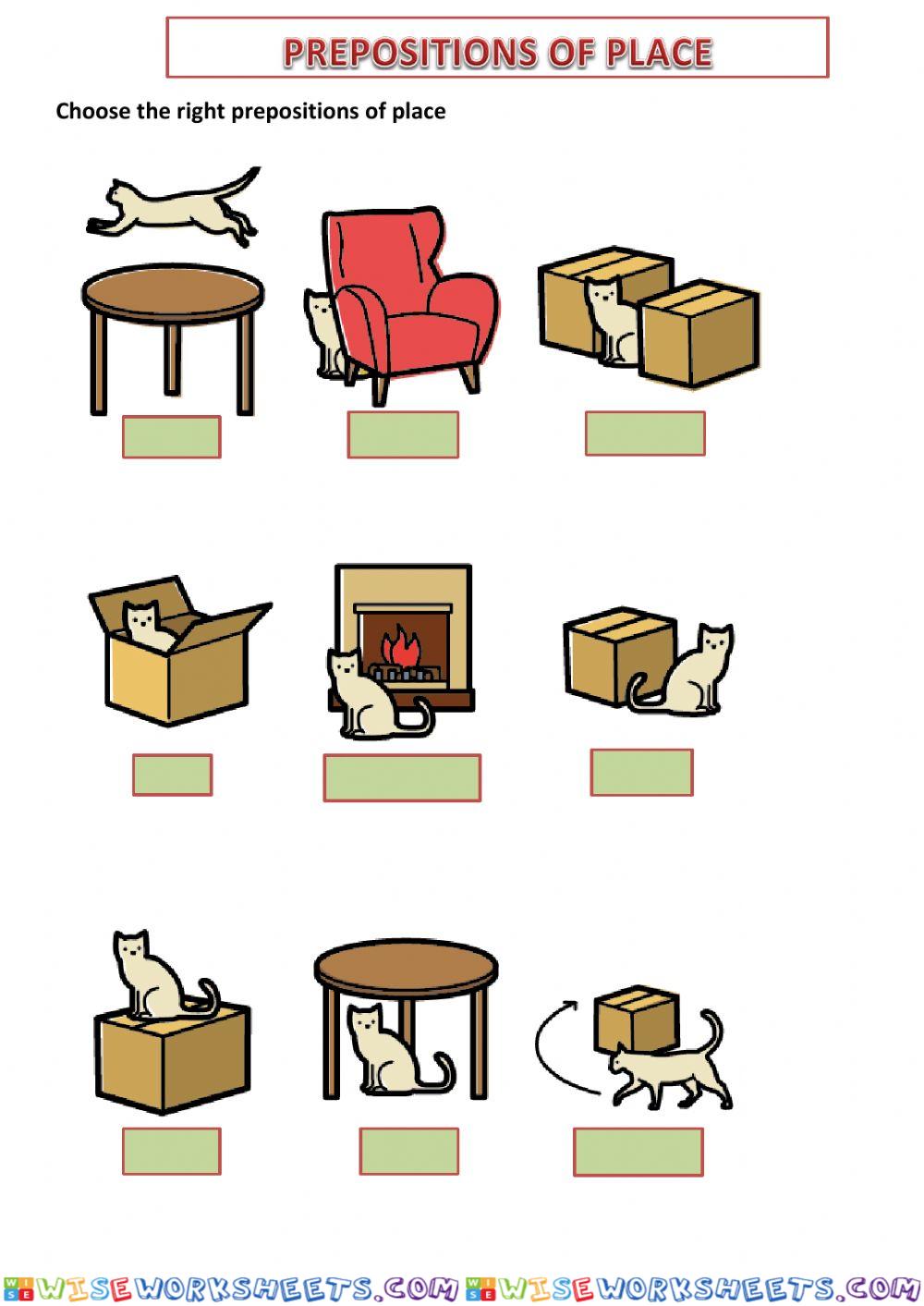Prepositions of Place