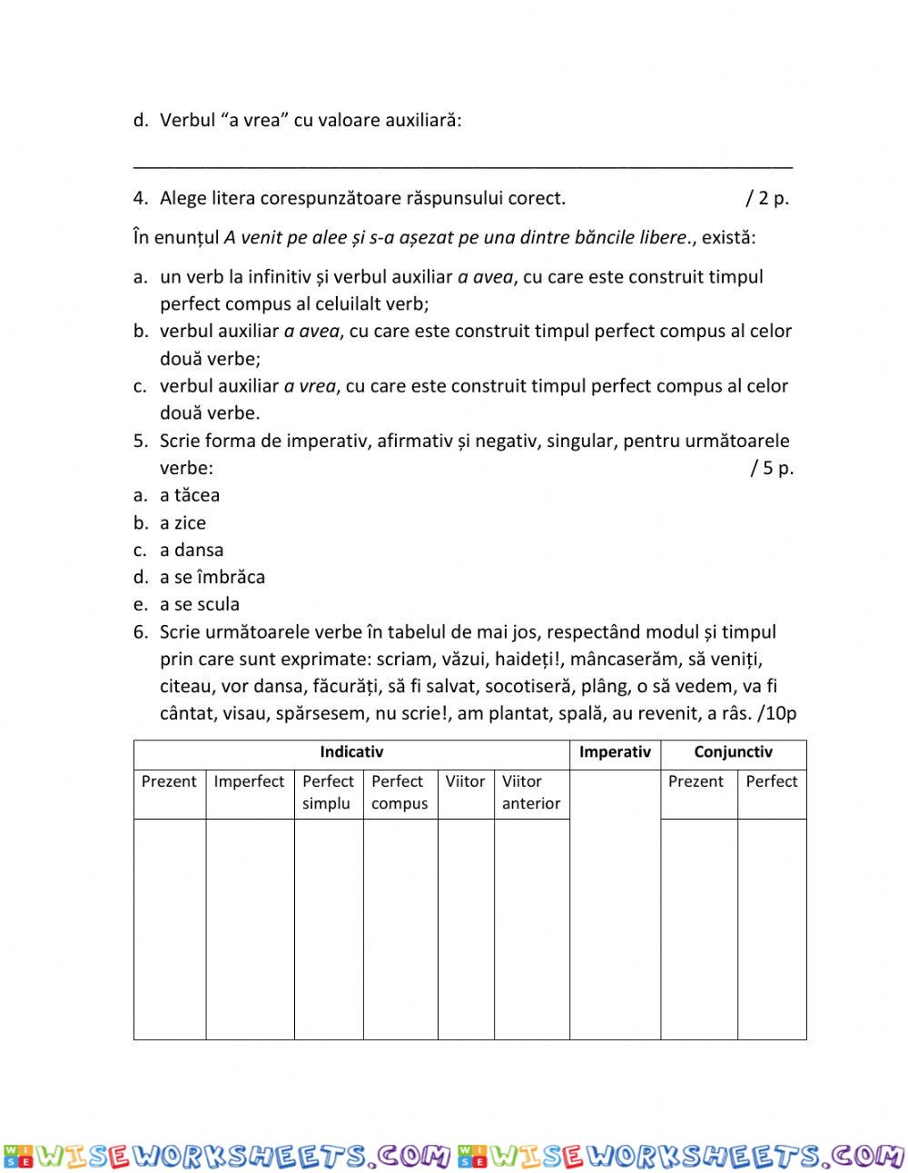 worksheet