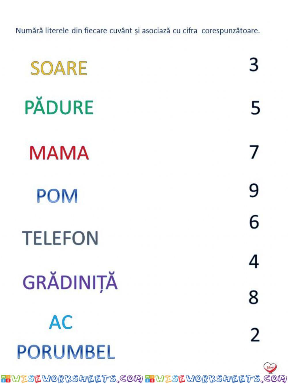 Numără și potrivește