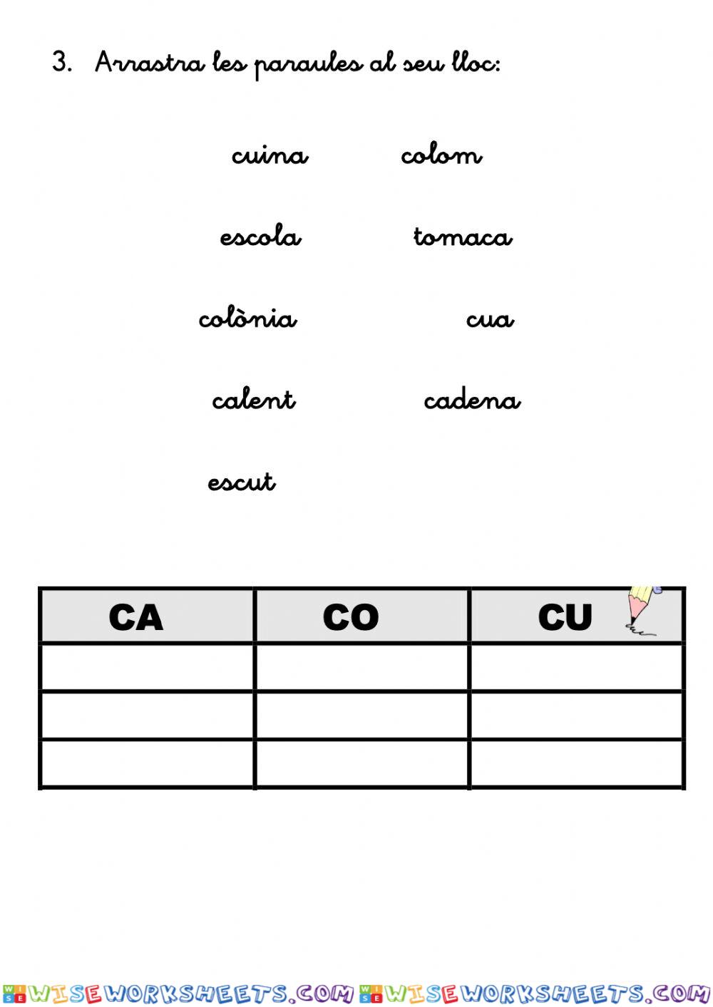 worksheet