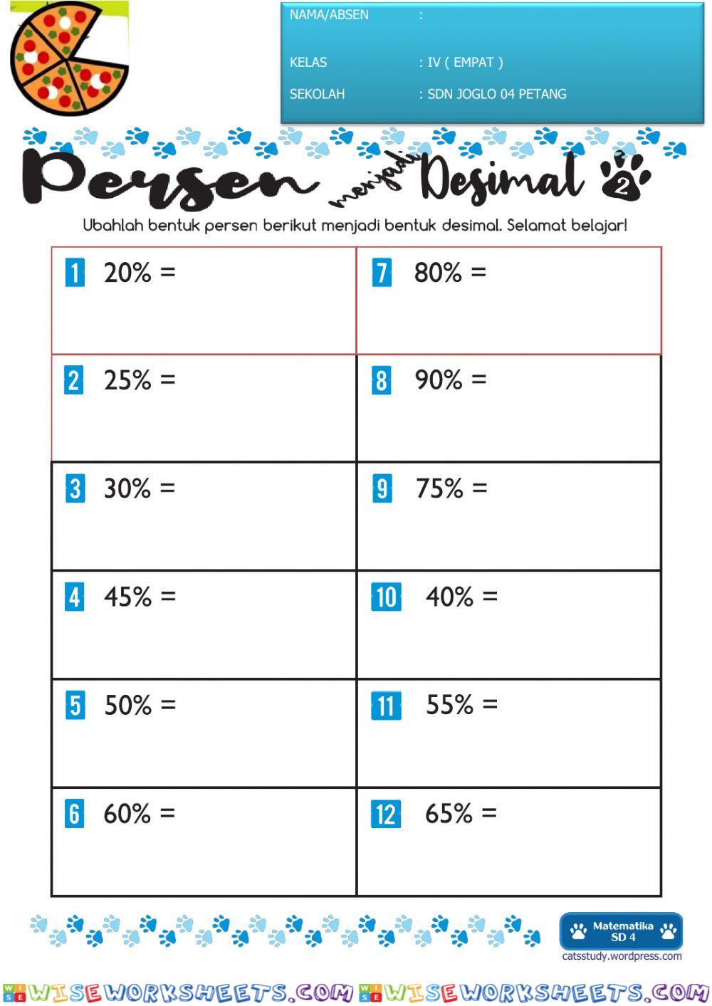 worksheet