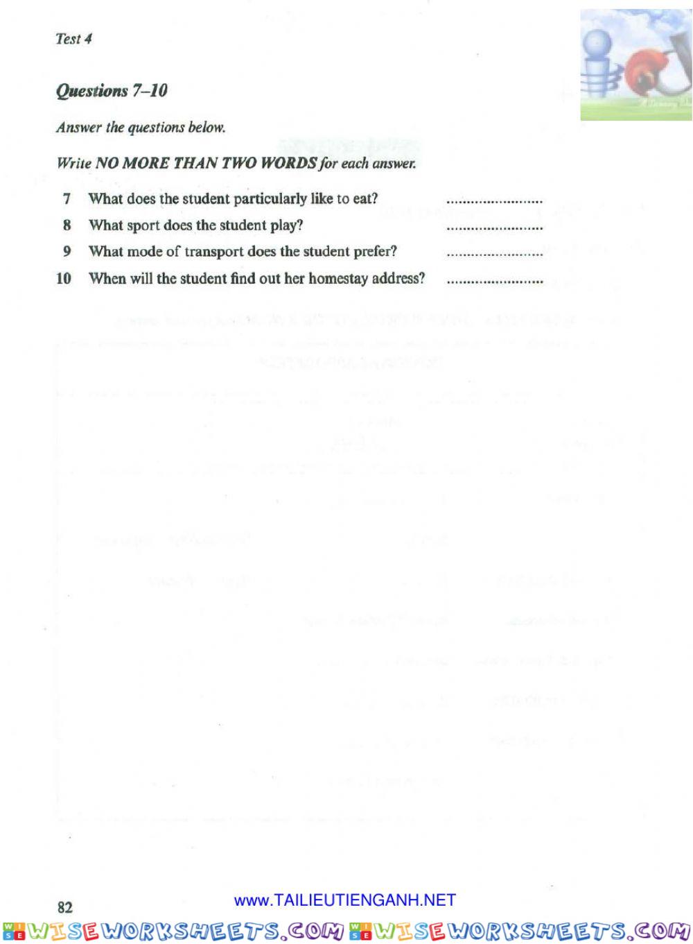 worksheet