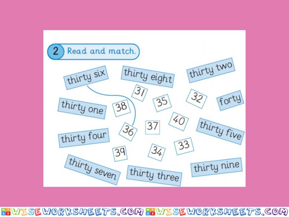 Read and match