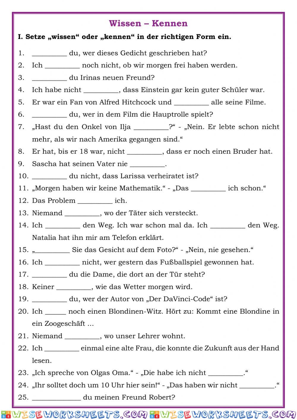 worksheet