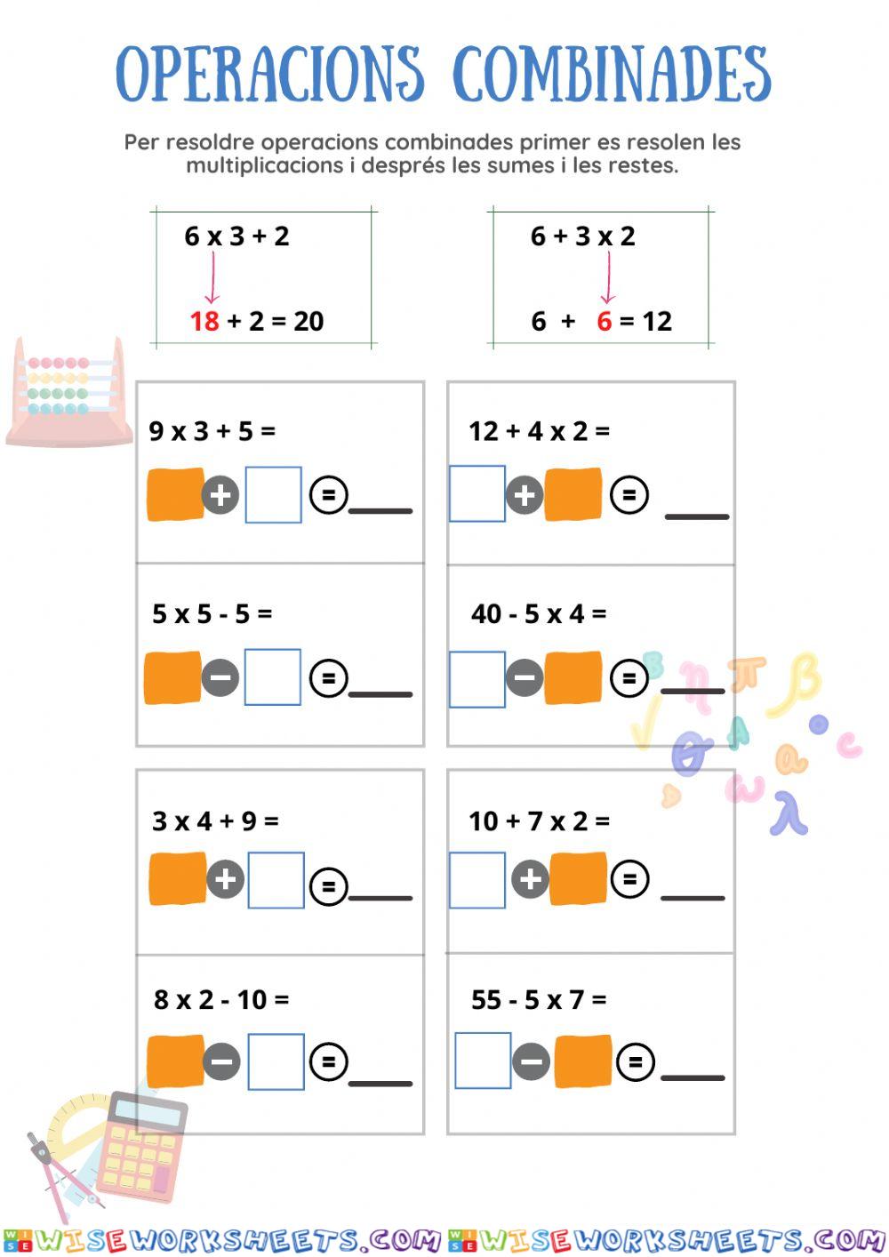 Operacions combinades 1