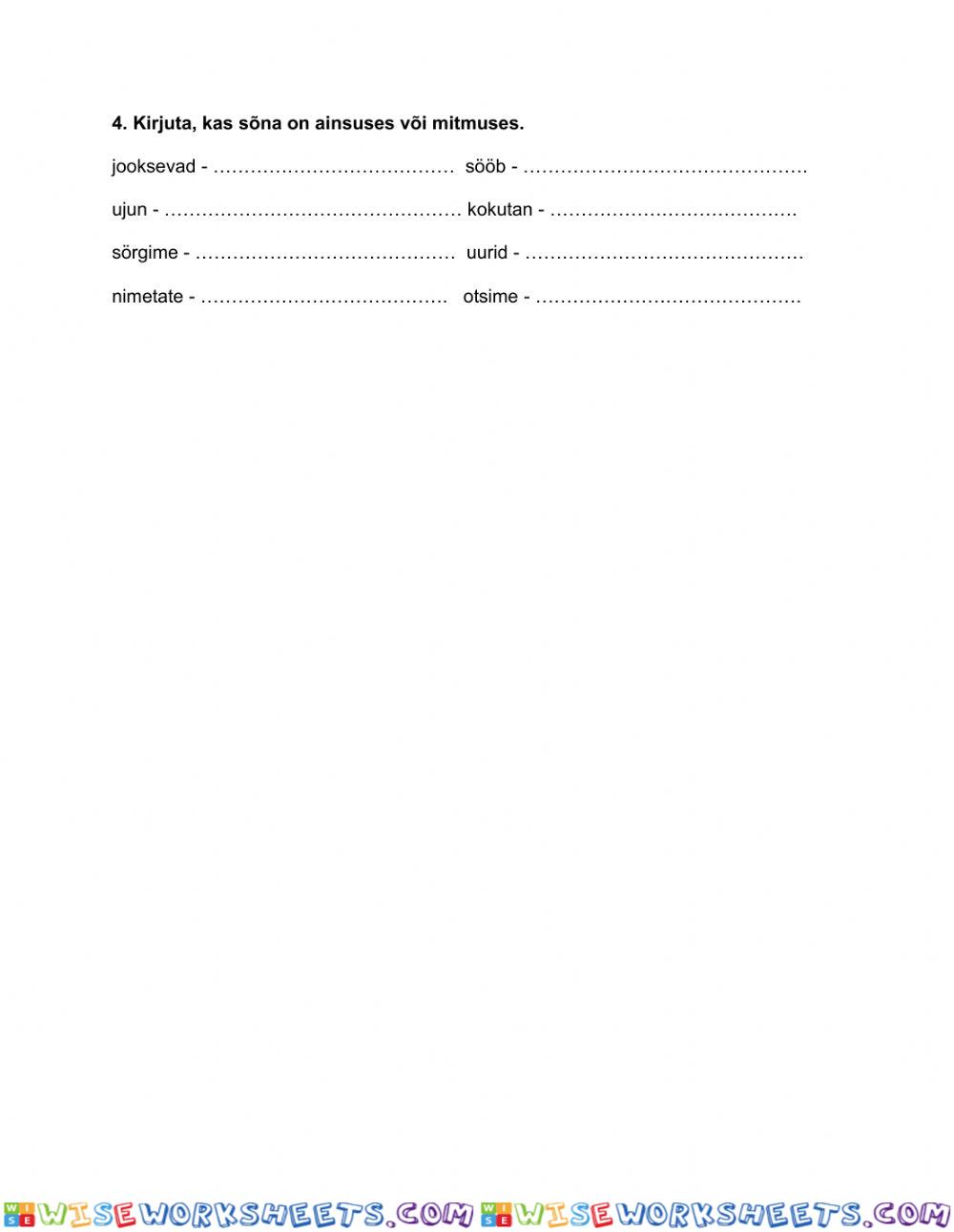 worksheet