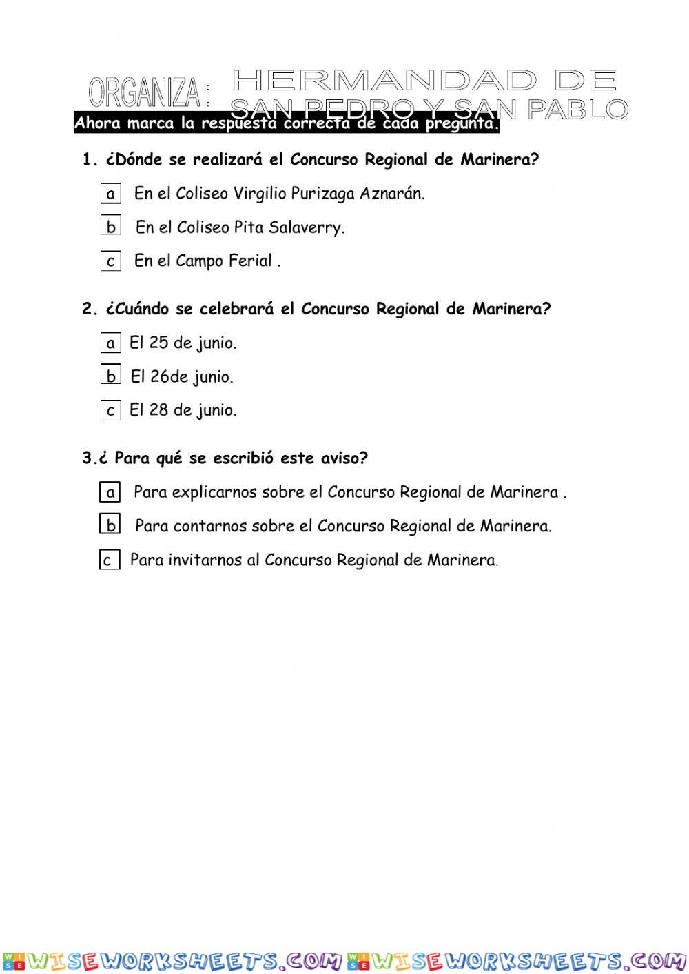 worksheet