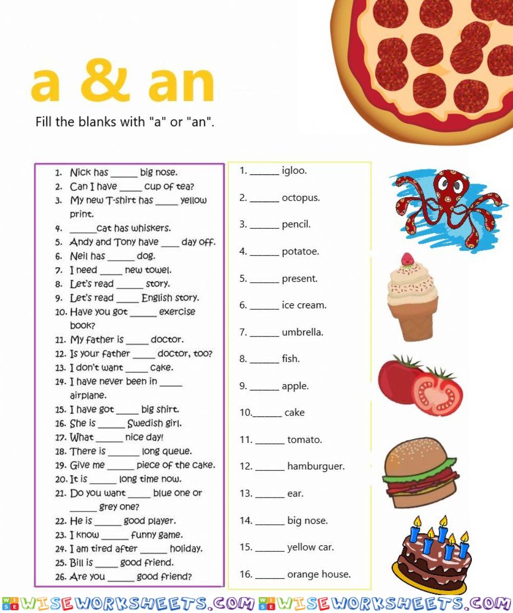 A & an