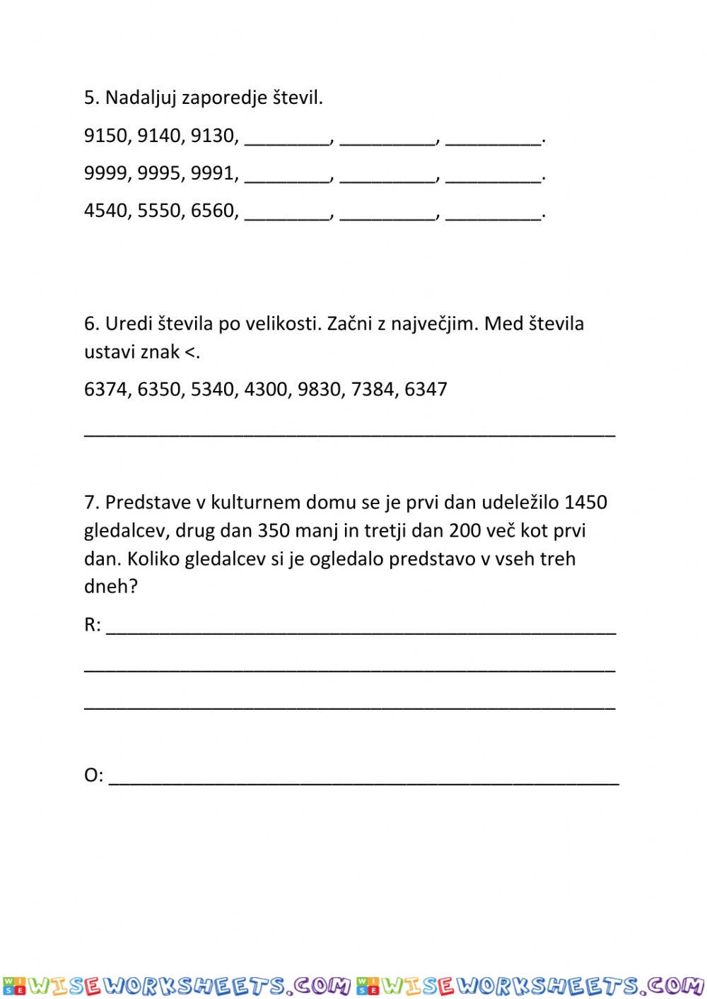 worksheet