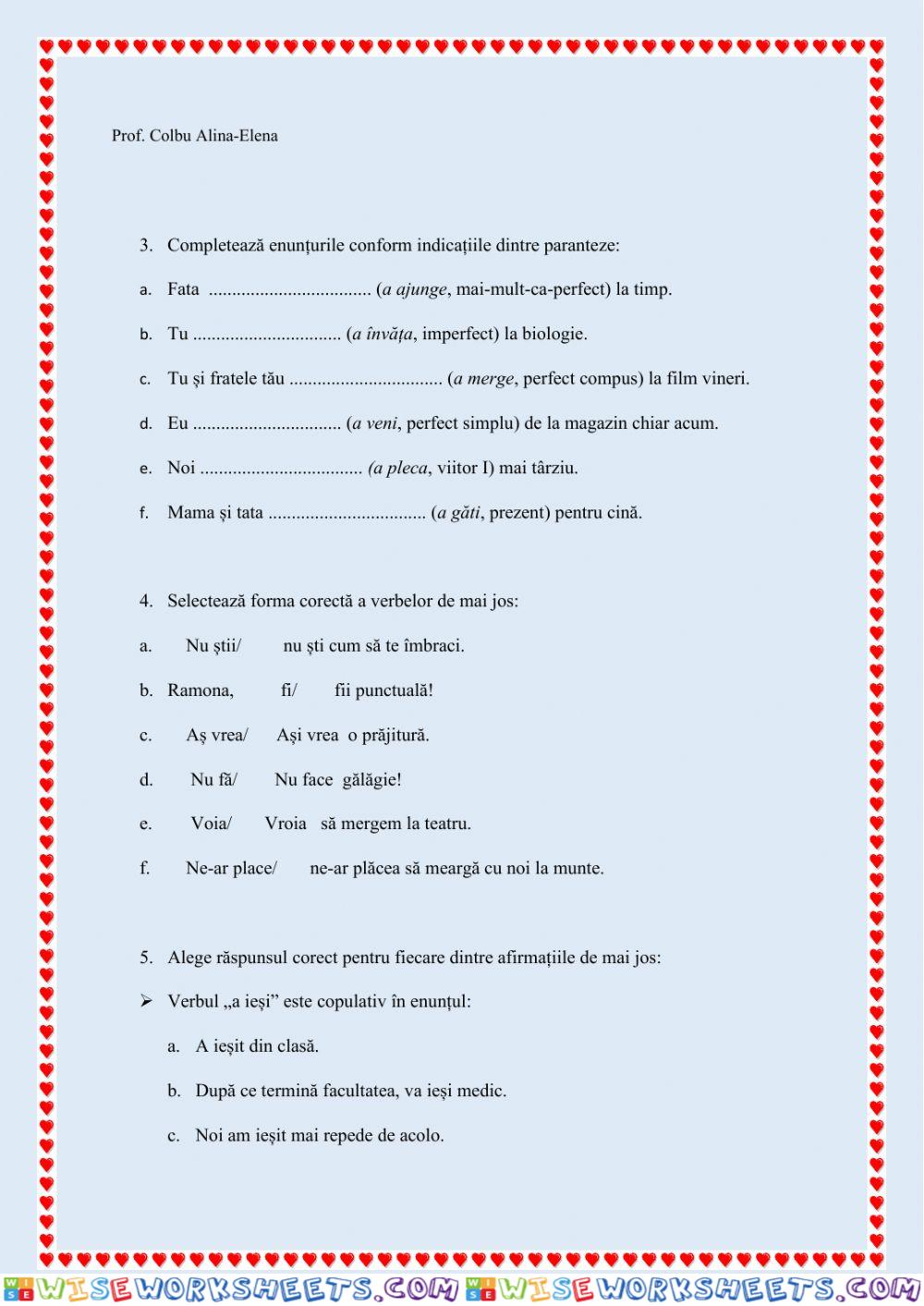 worksheet