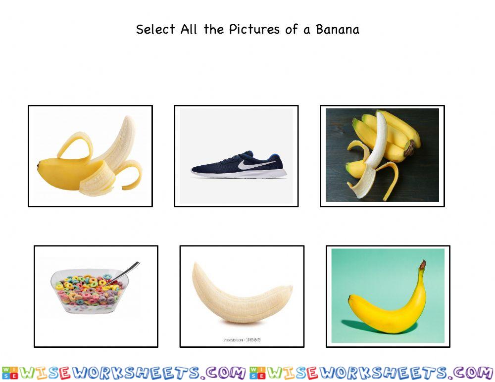 Select images of banana