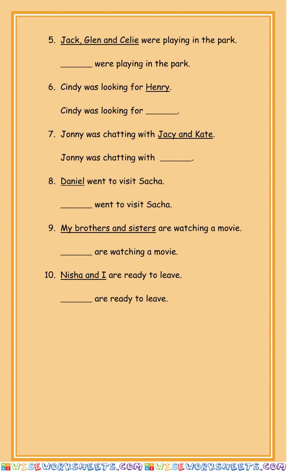 worksheet