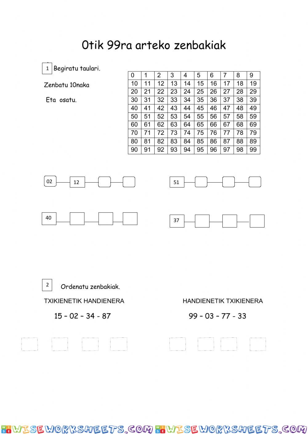 worksheet