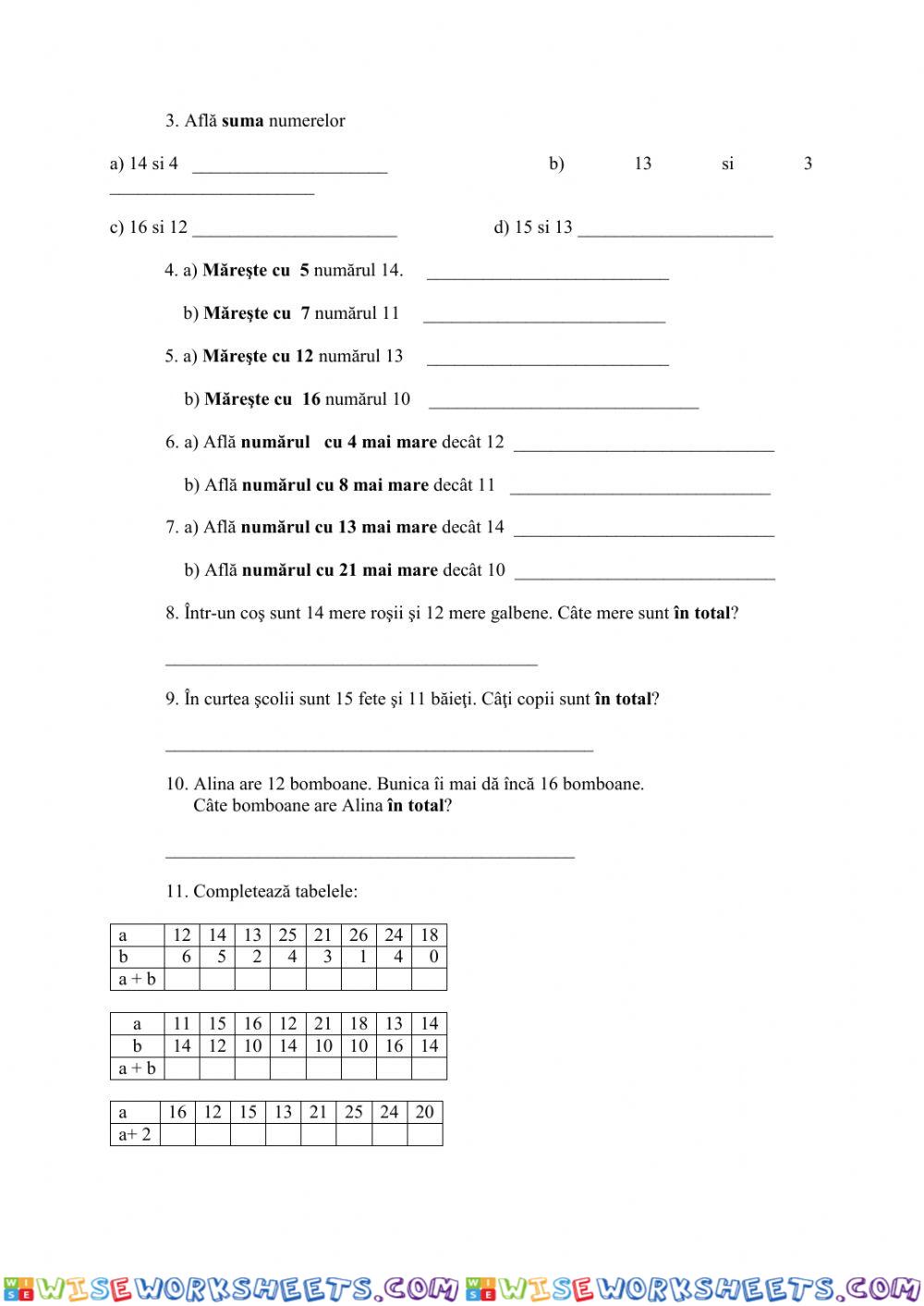 worksheet