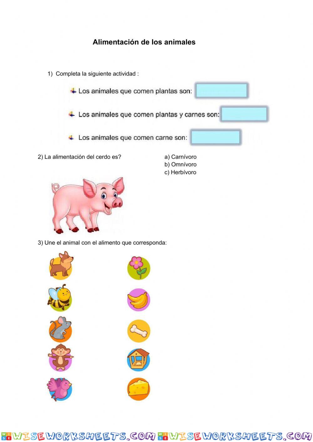 Alimentación de los animales