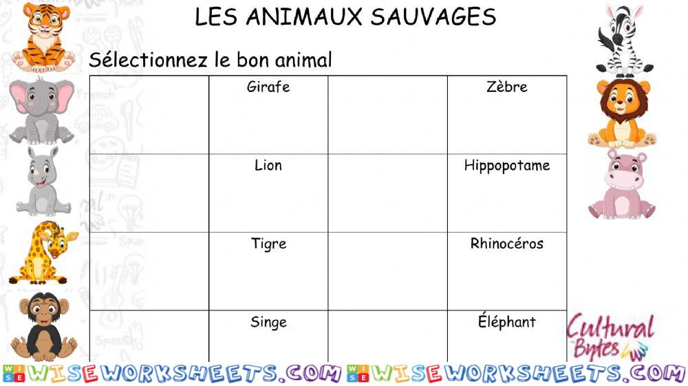 Animaux savauges