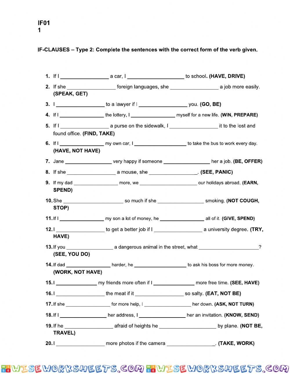 worksheet