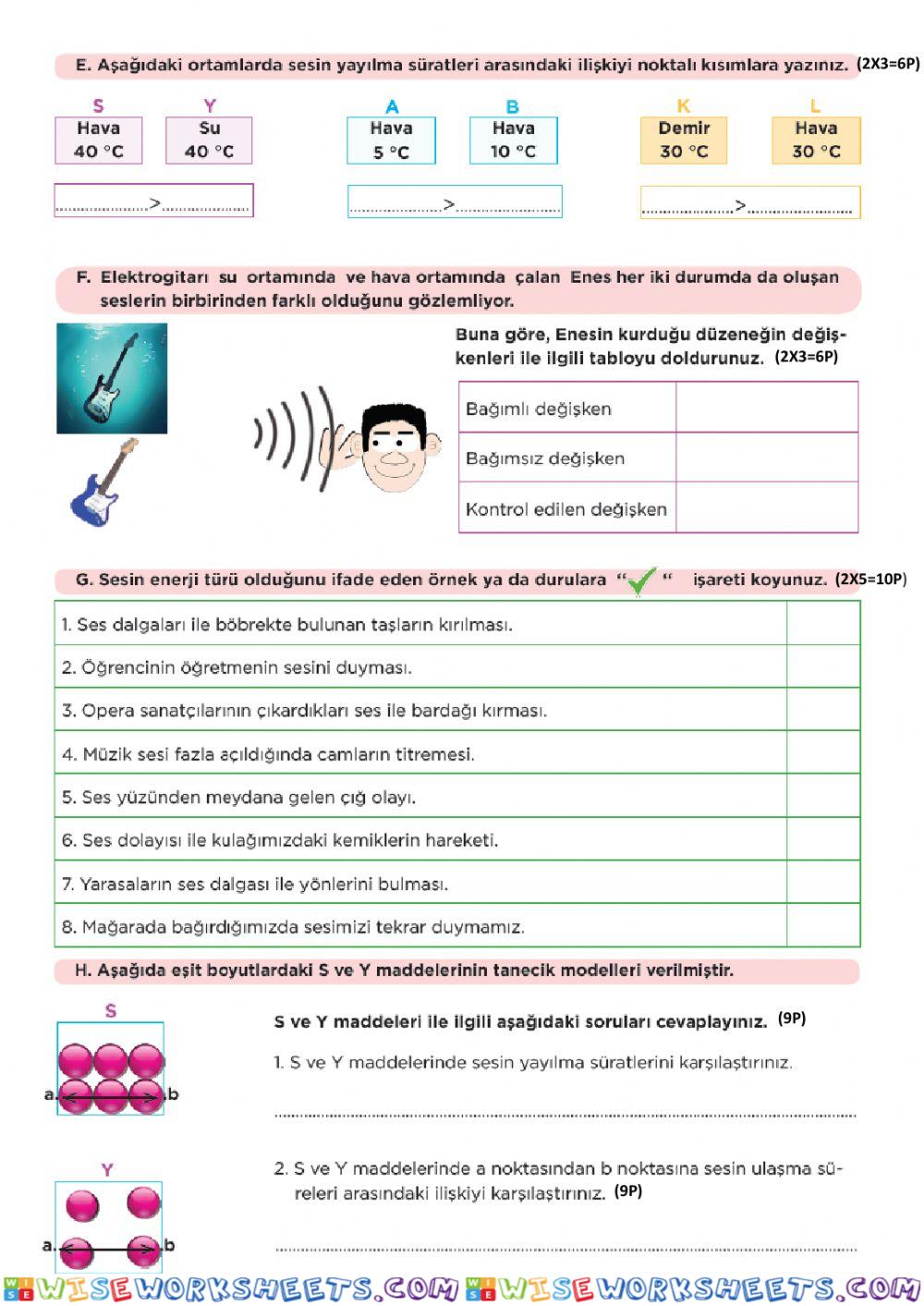 worksheet