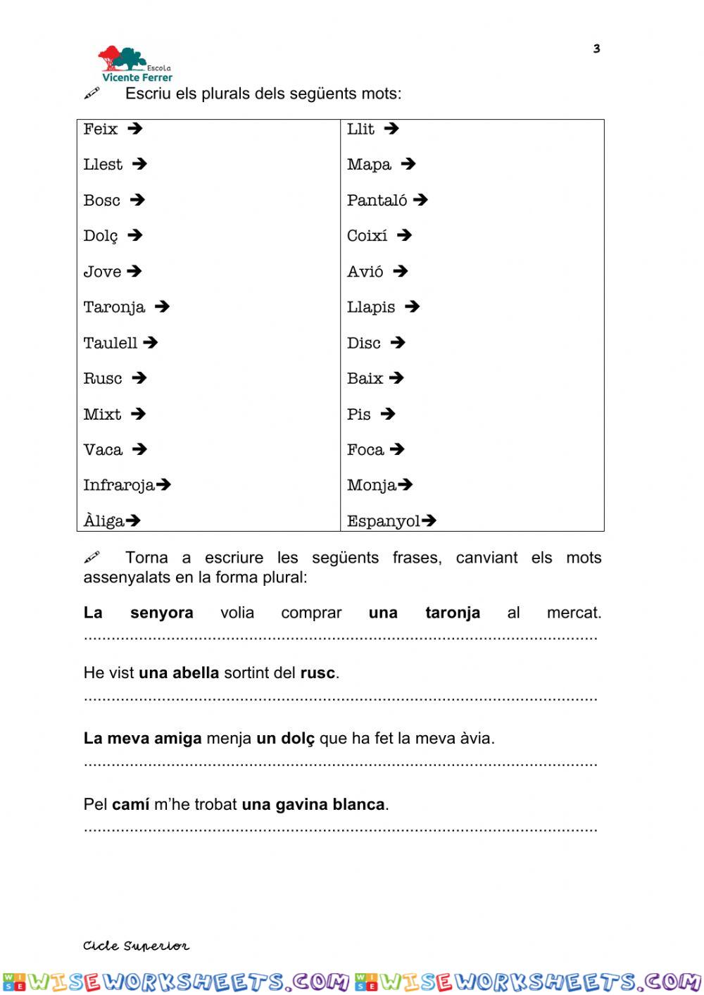 worksheet