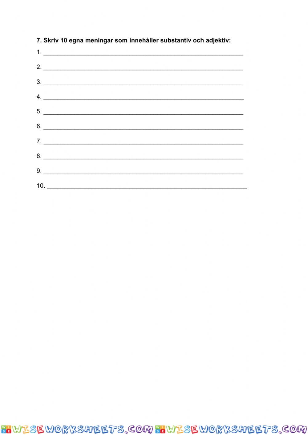 worksheet