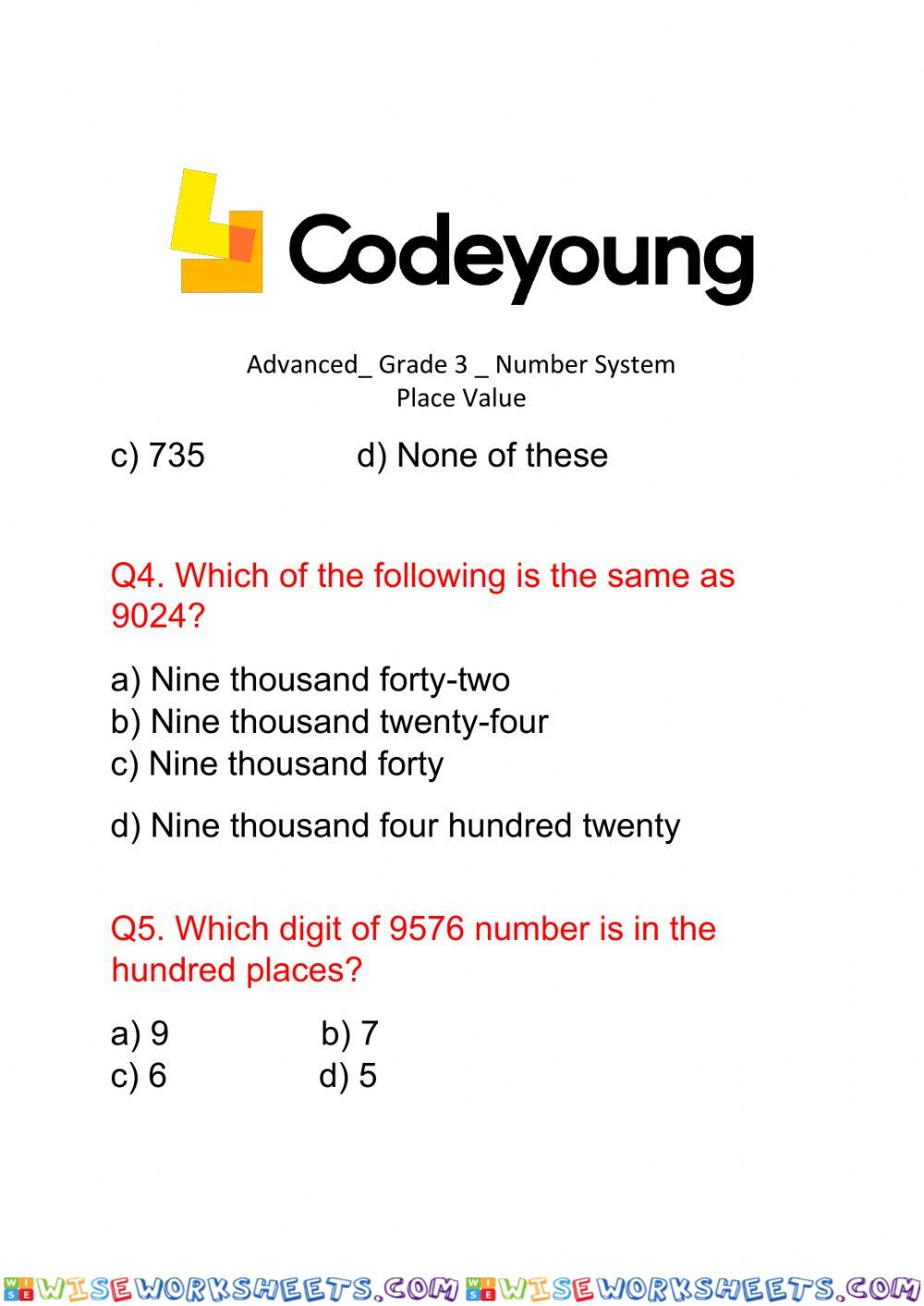 Place value