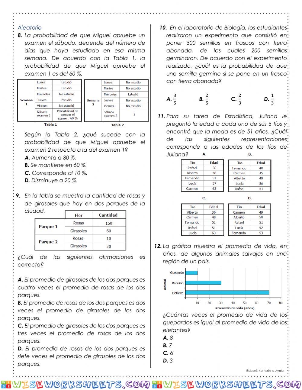 worksheet