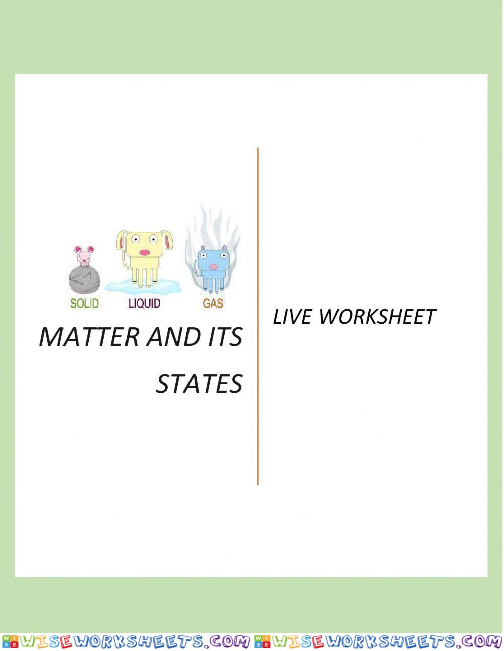 Matter and its states