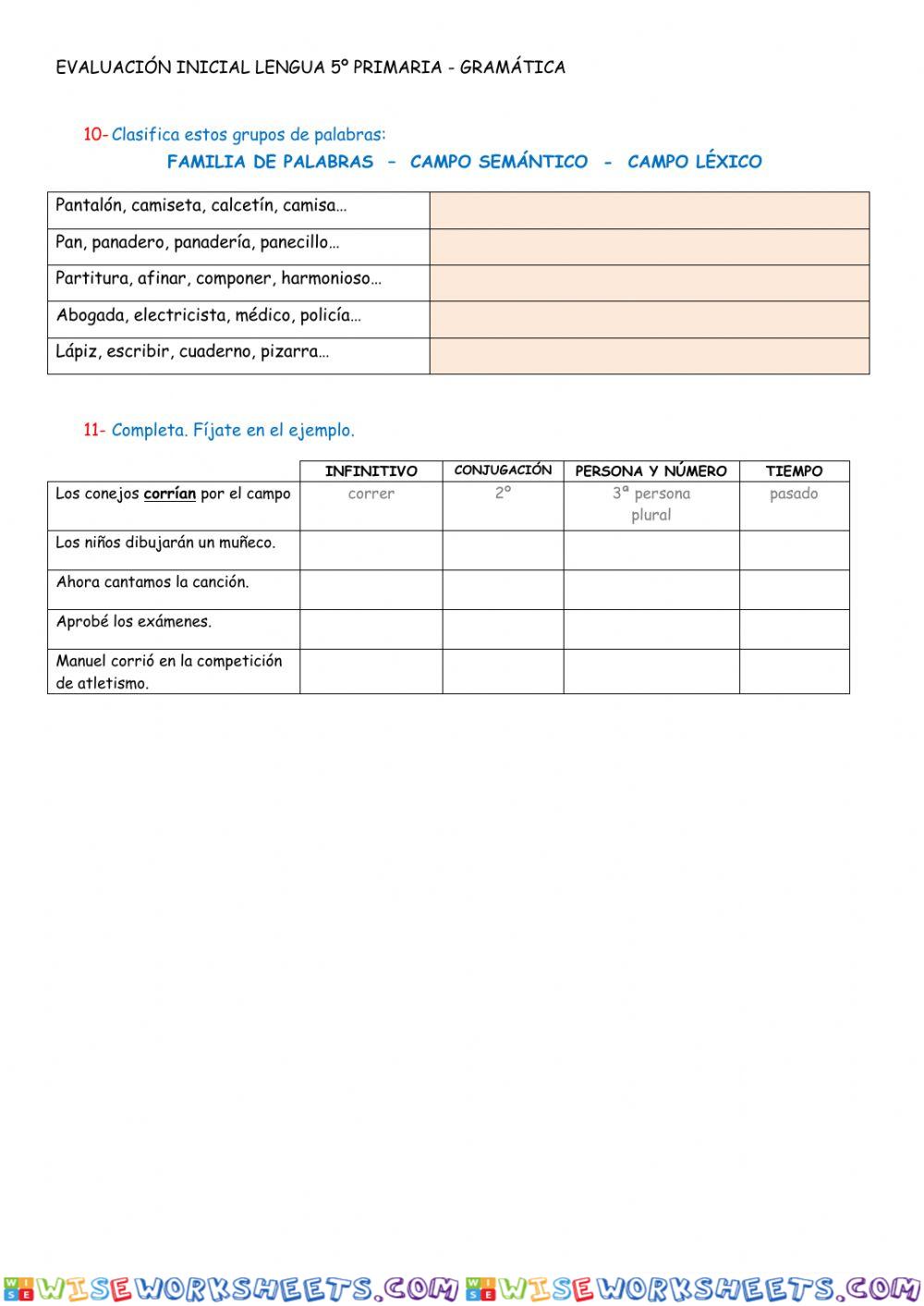 worksheet