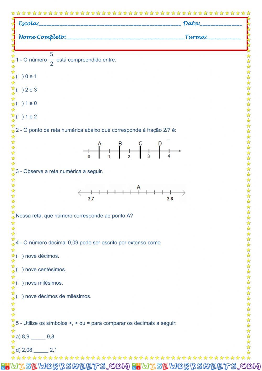 Atividade - Matemática