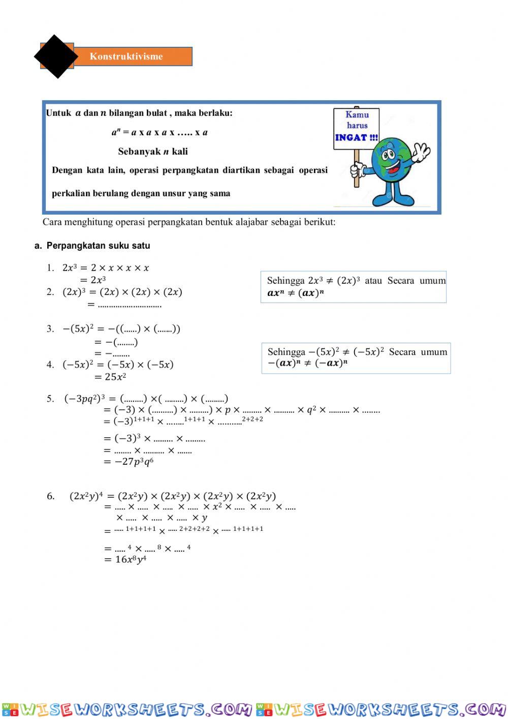 worksheet