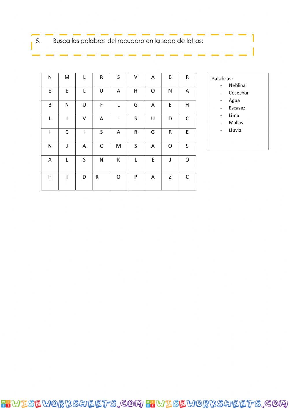 worksheet