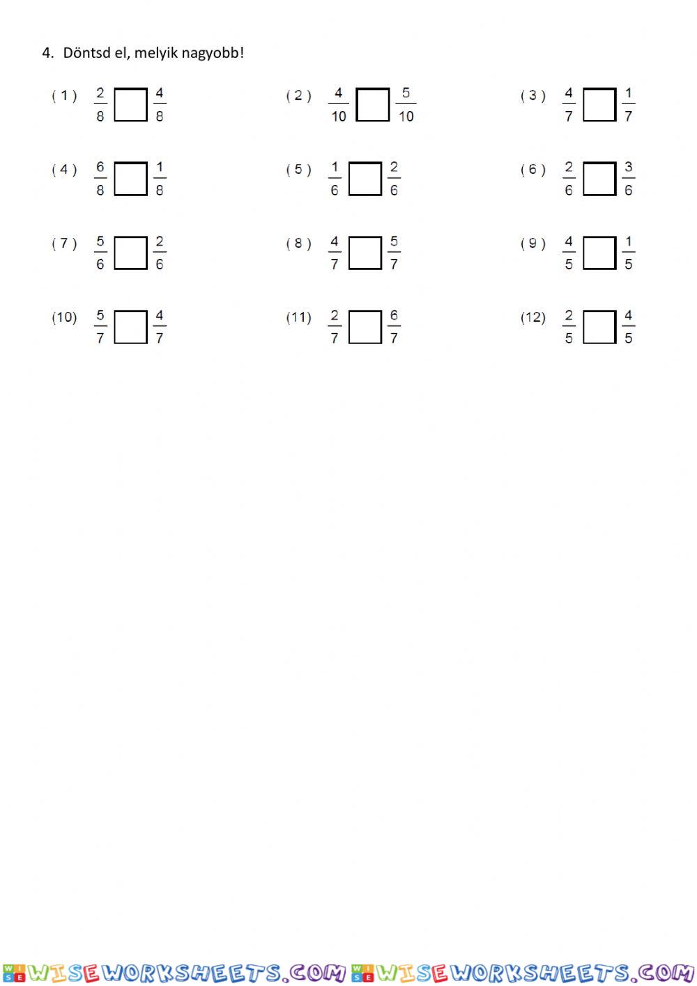 worksheet