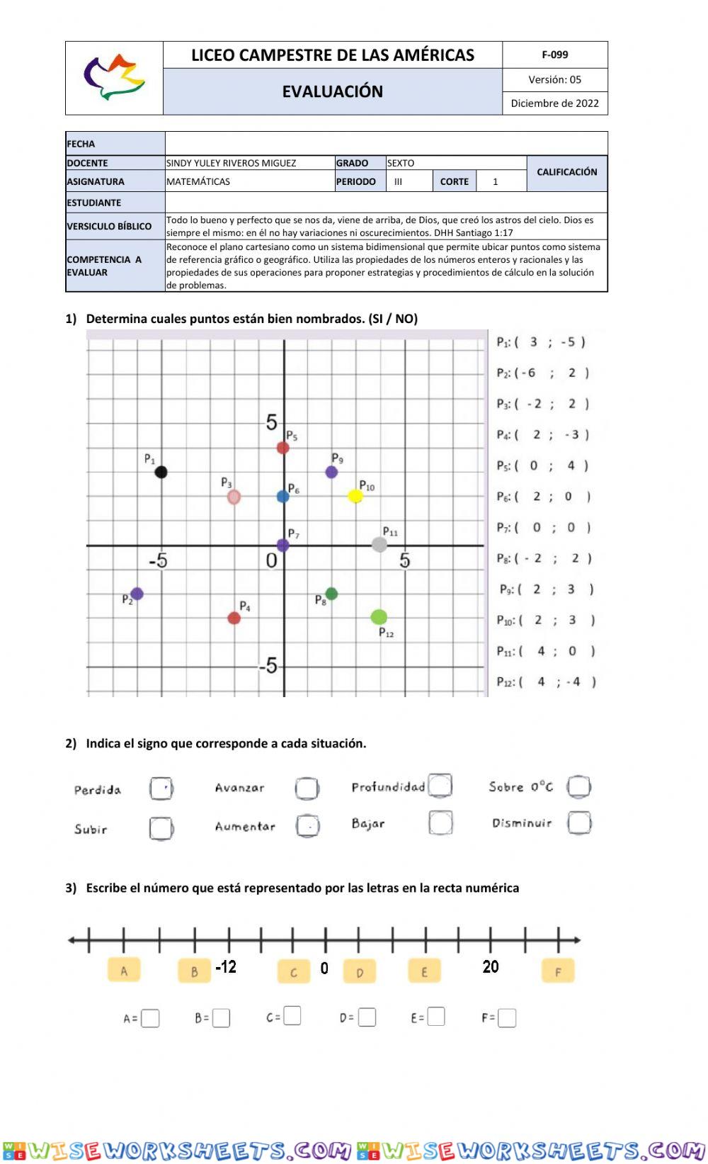 Evaluación