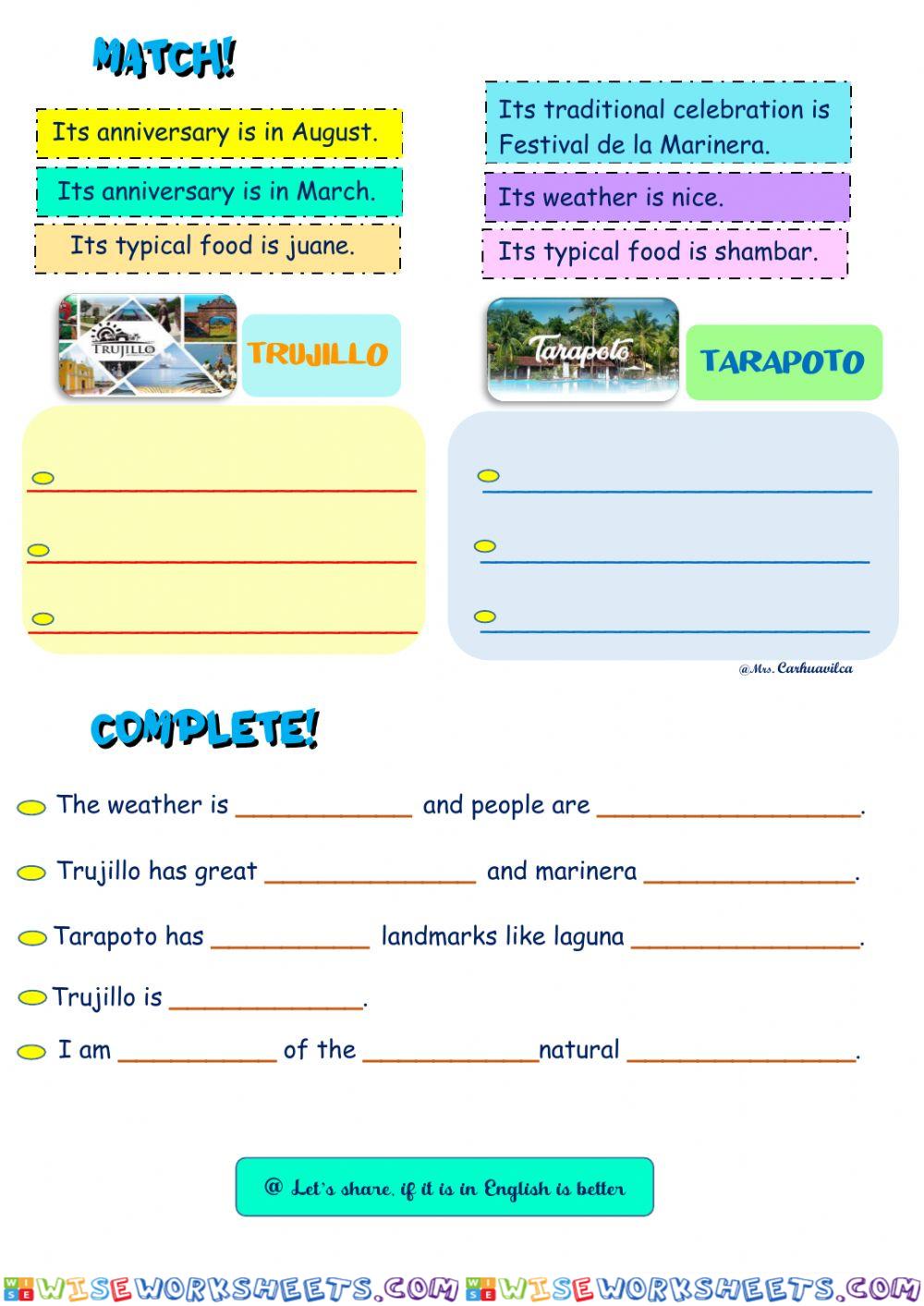 Trujillo and Tarapoto