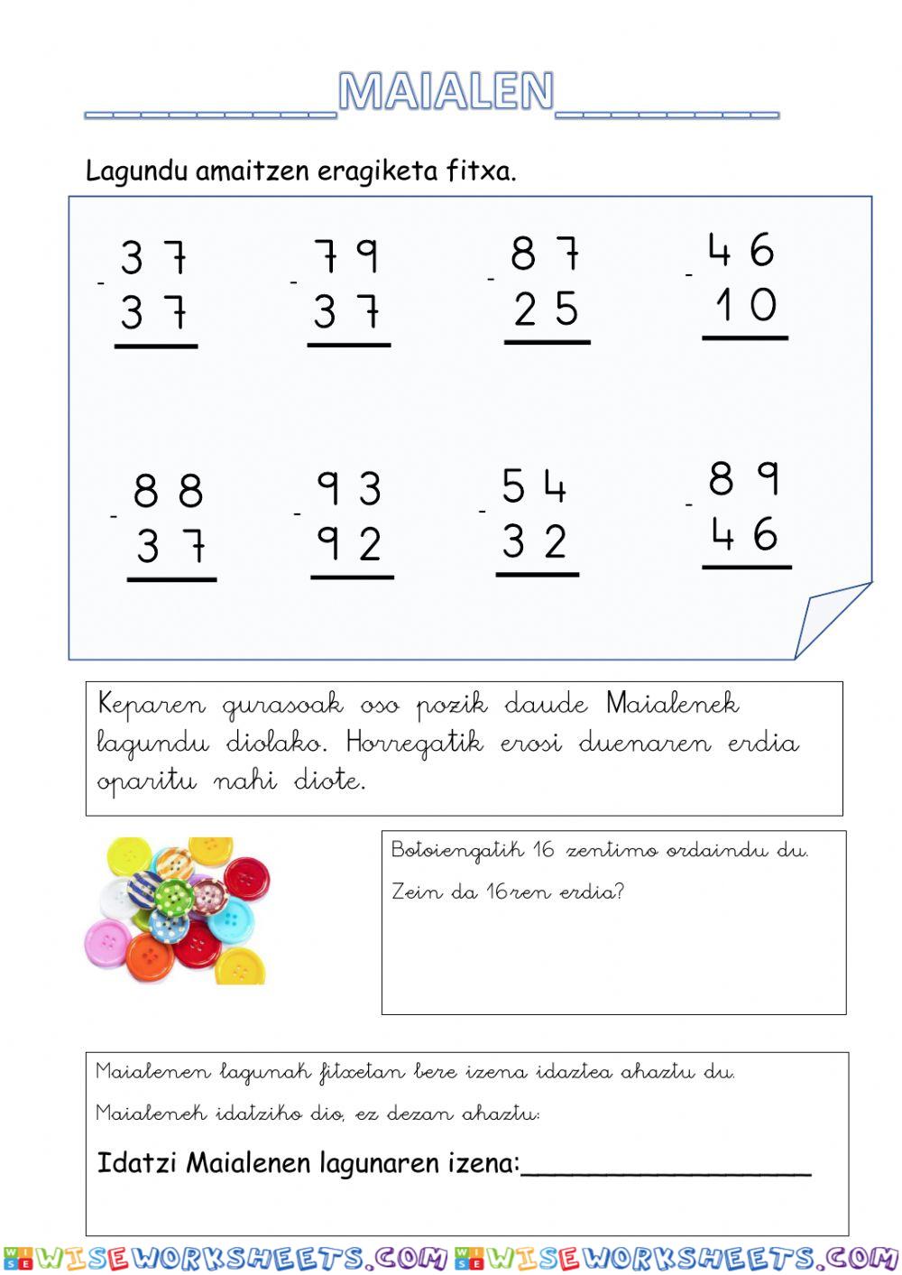 worksheet