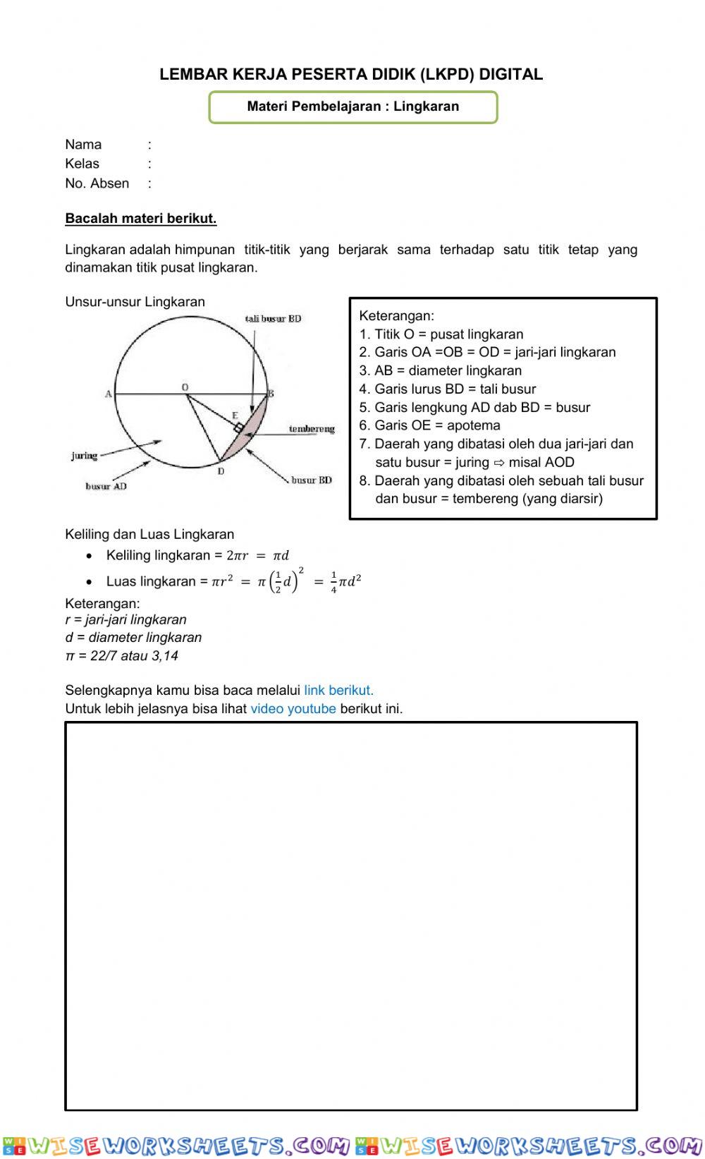 worksheet