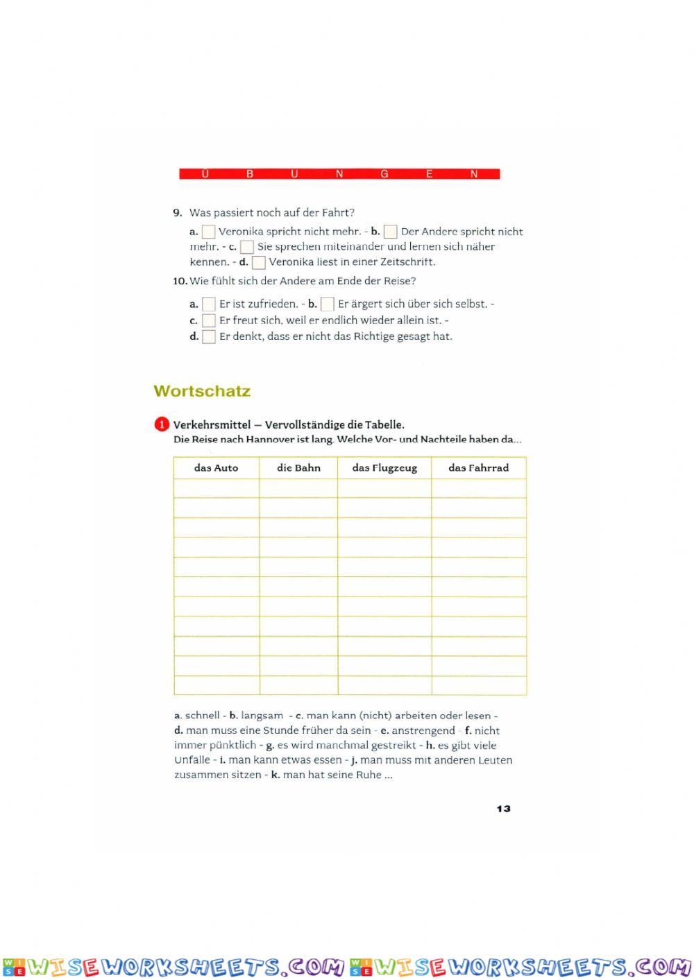 worksheet