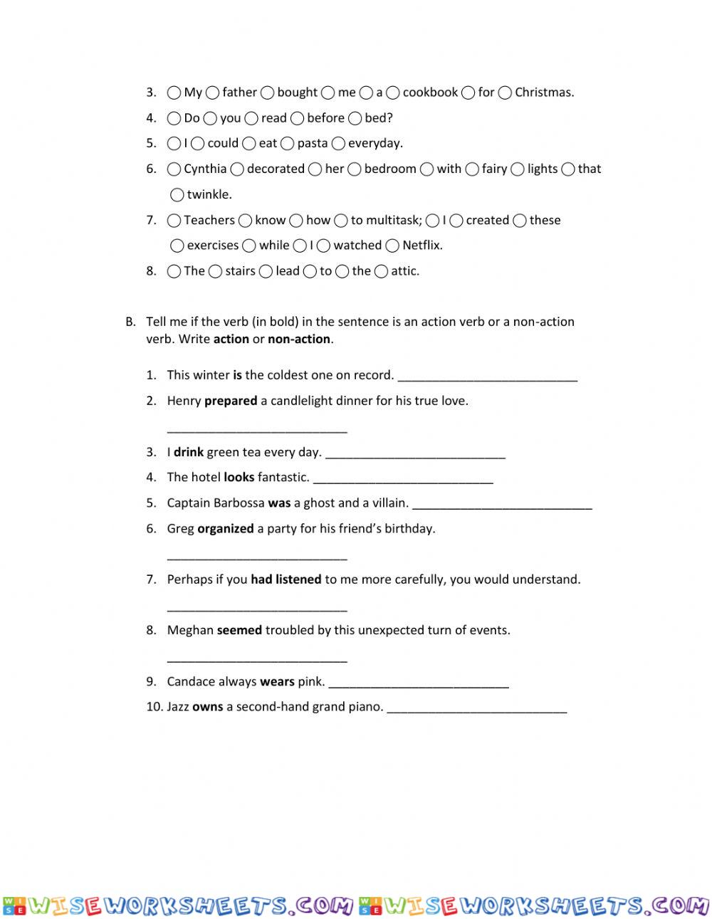 worksheet