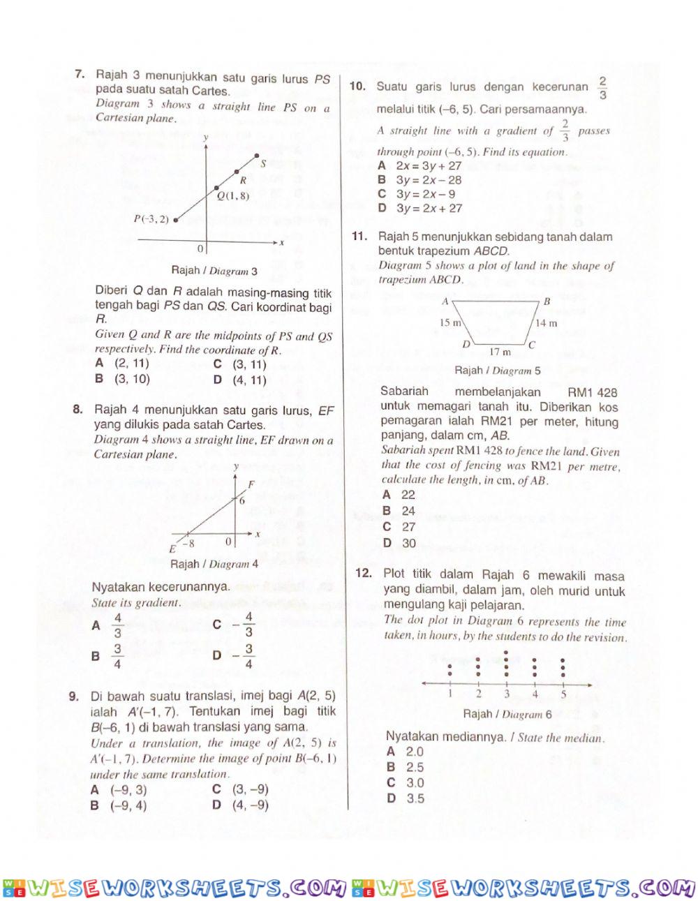 worksheet