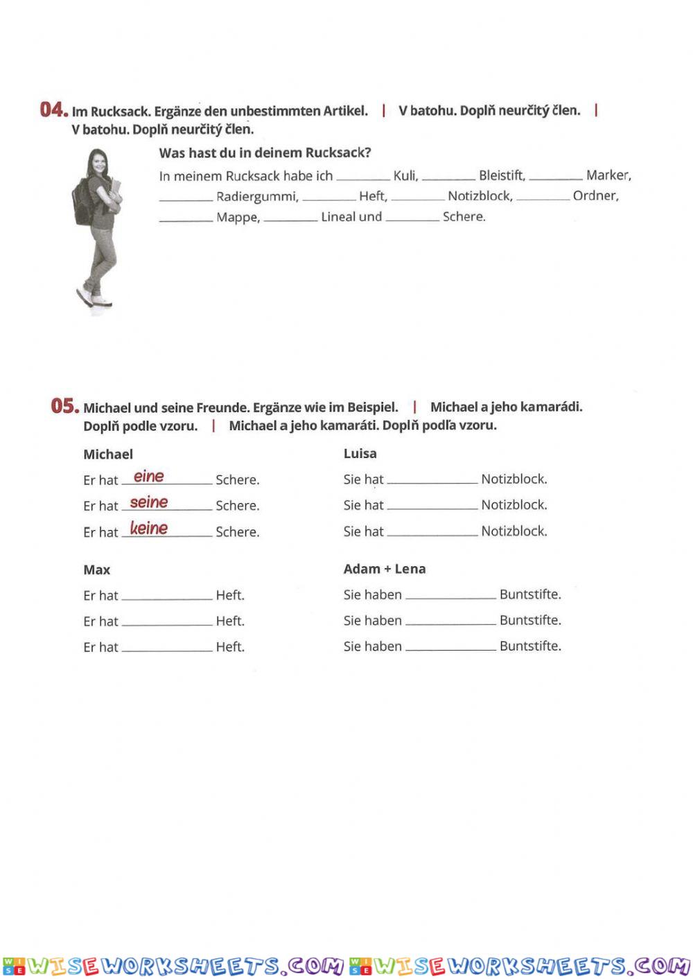 worksheet