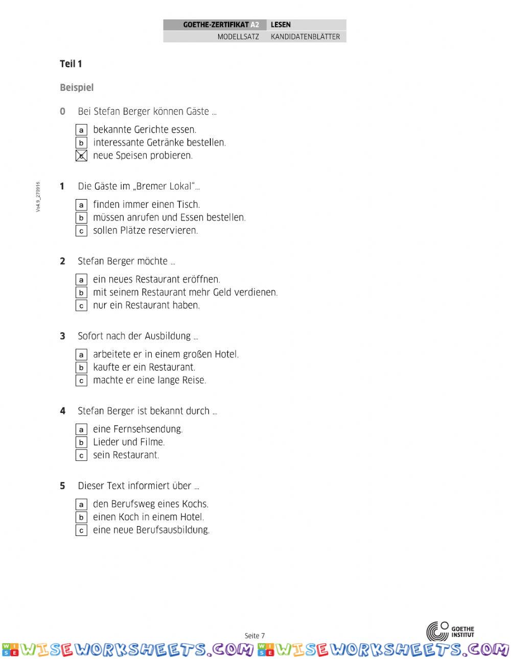 worksheet