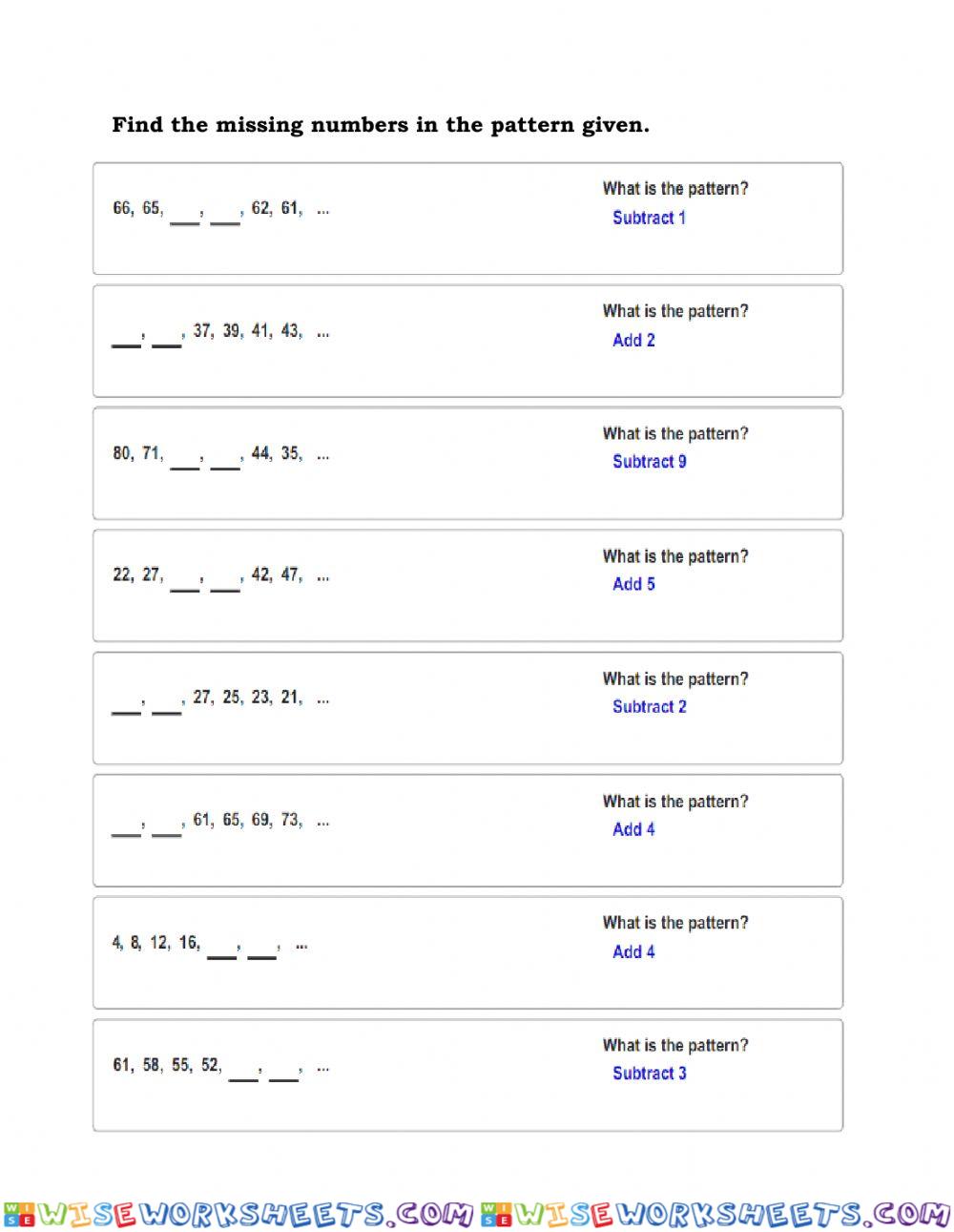 Number Pattern