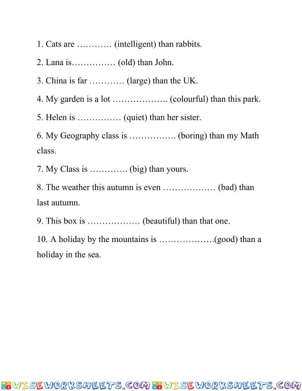 worksheet