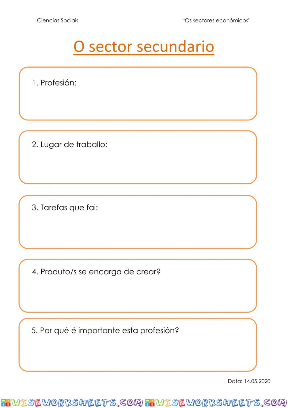 O sector secundario