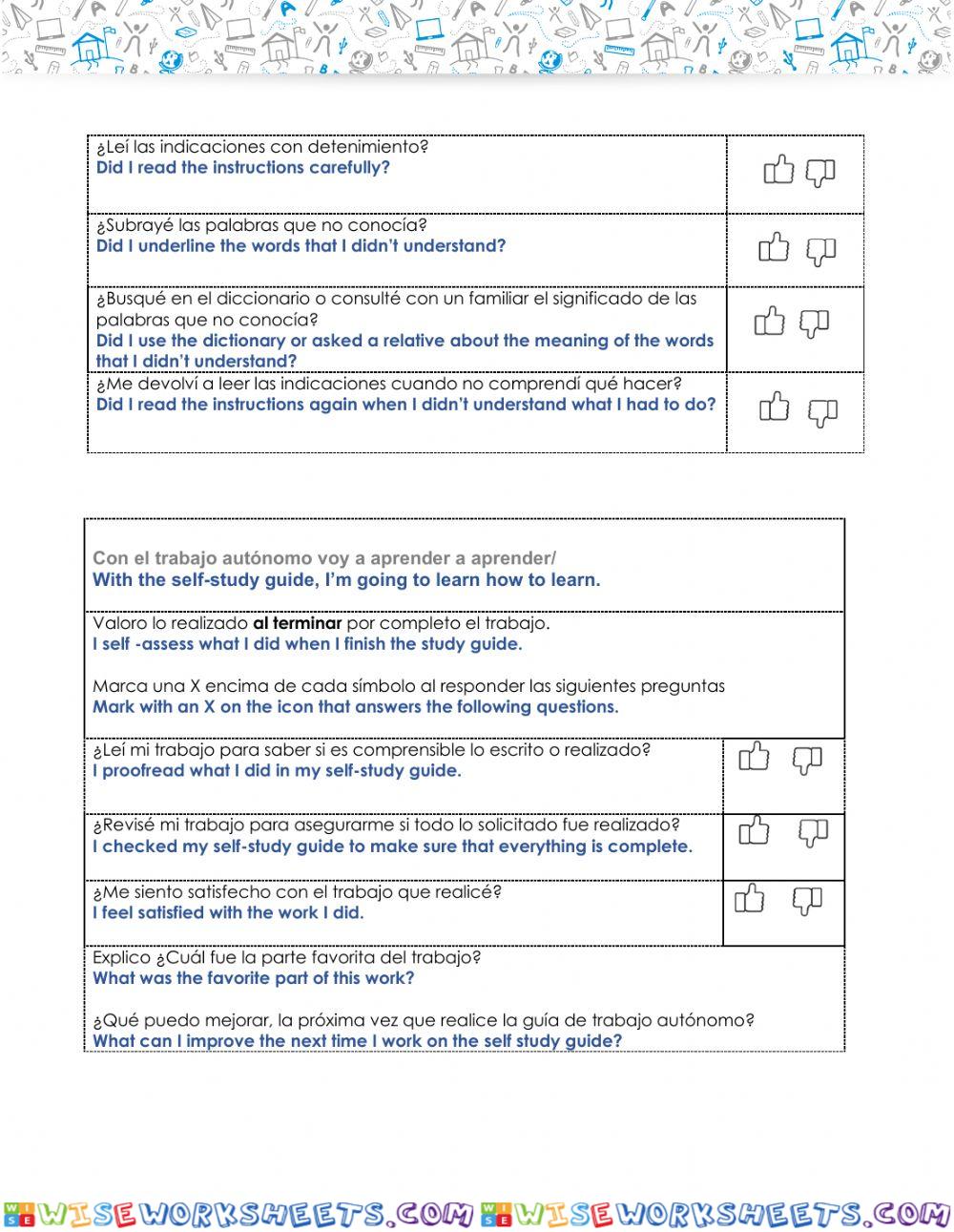 worksheet