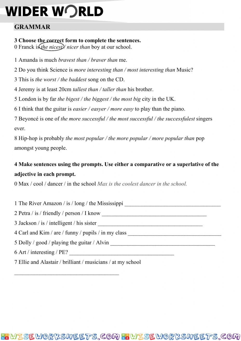 worksheet